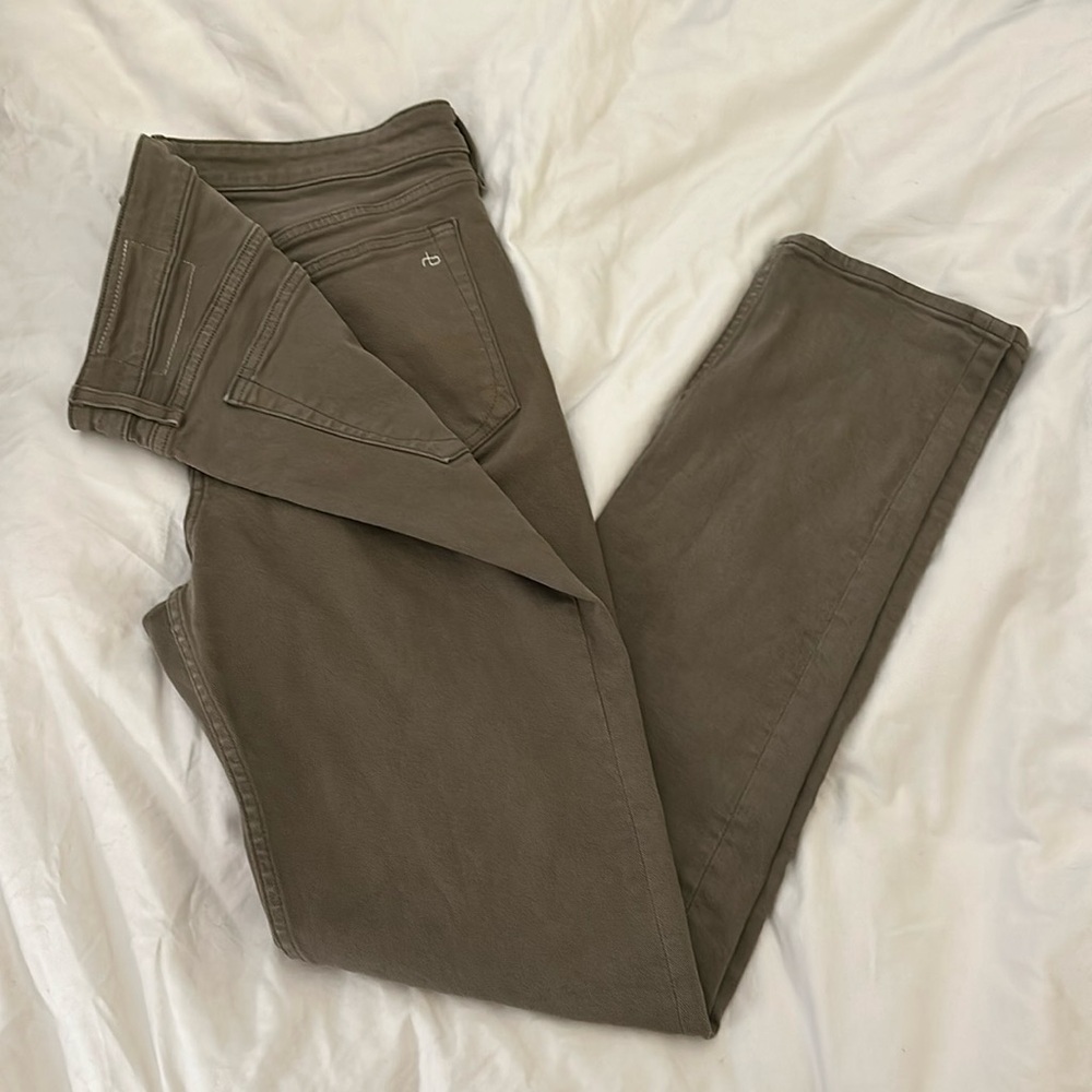 Rag & Bone Fit 2 Slim Olive Green Jeans